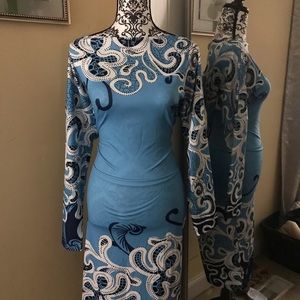 Sexy Fitted Midi Dress.